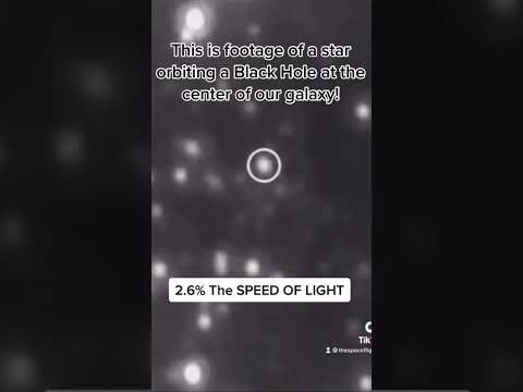 Footage Of A Star Orbiting A Black Hole