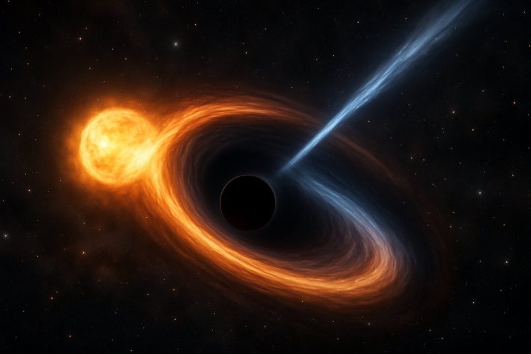 Violenta Cosmică Eliberată: Oamenii de știință Capturează Momentele Finale ale unei Stele Devorate de un Gaura Neagră